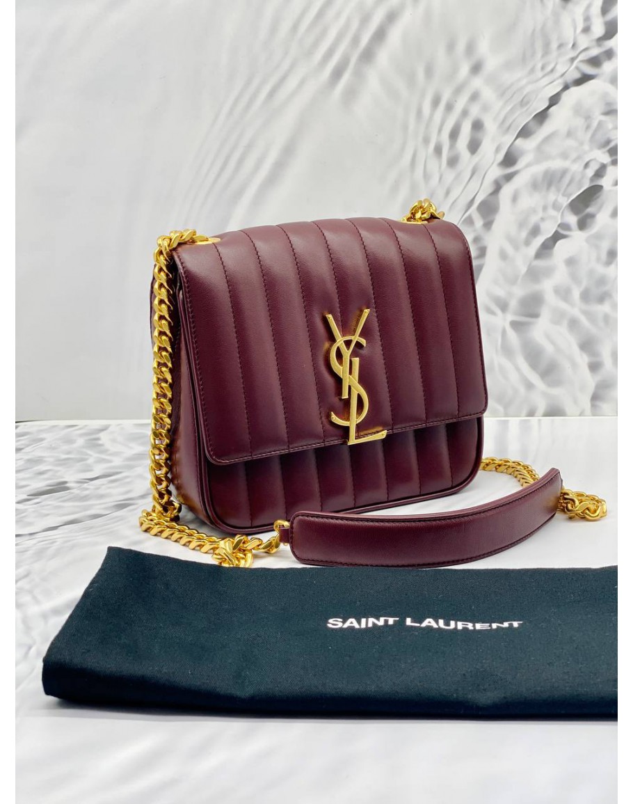 Maroon clearance ysl bag